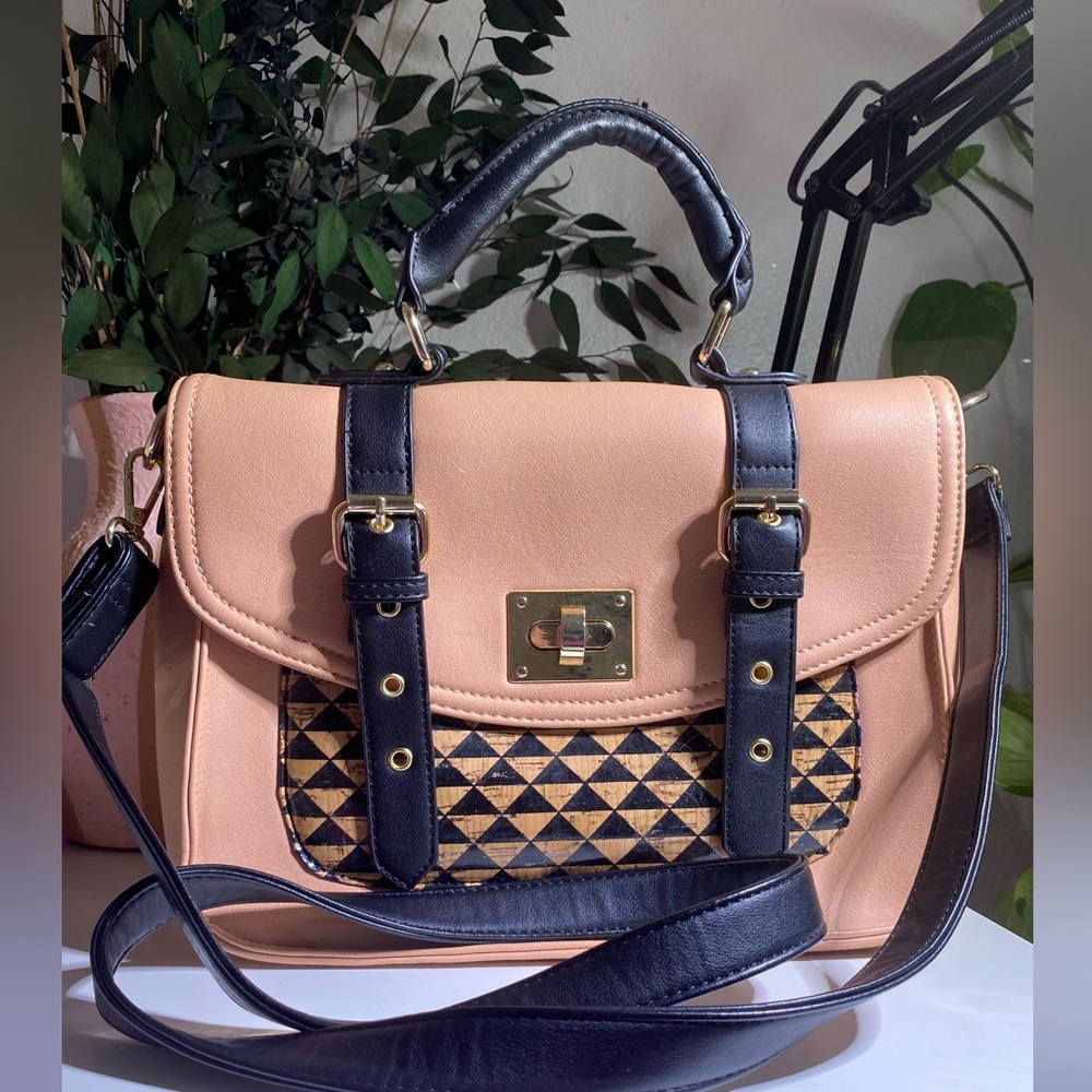 Pink cross body bag